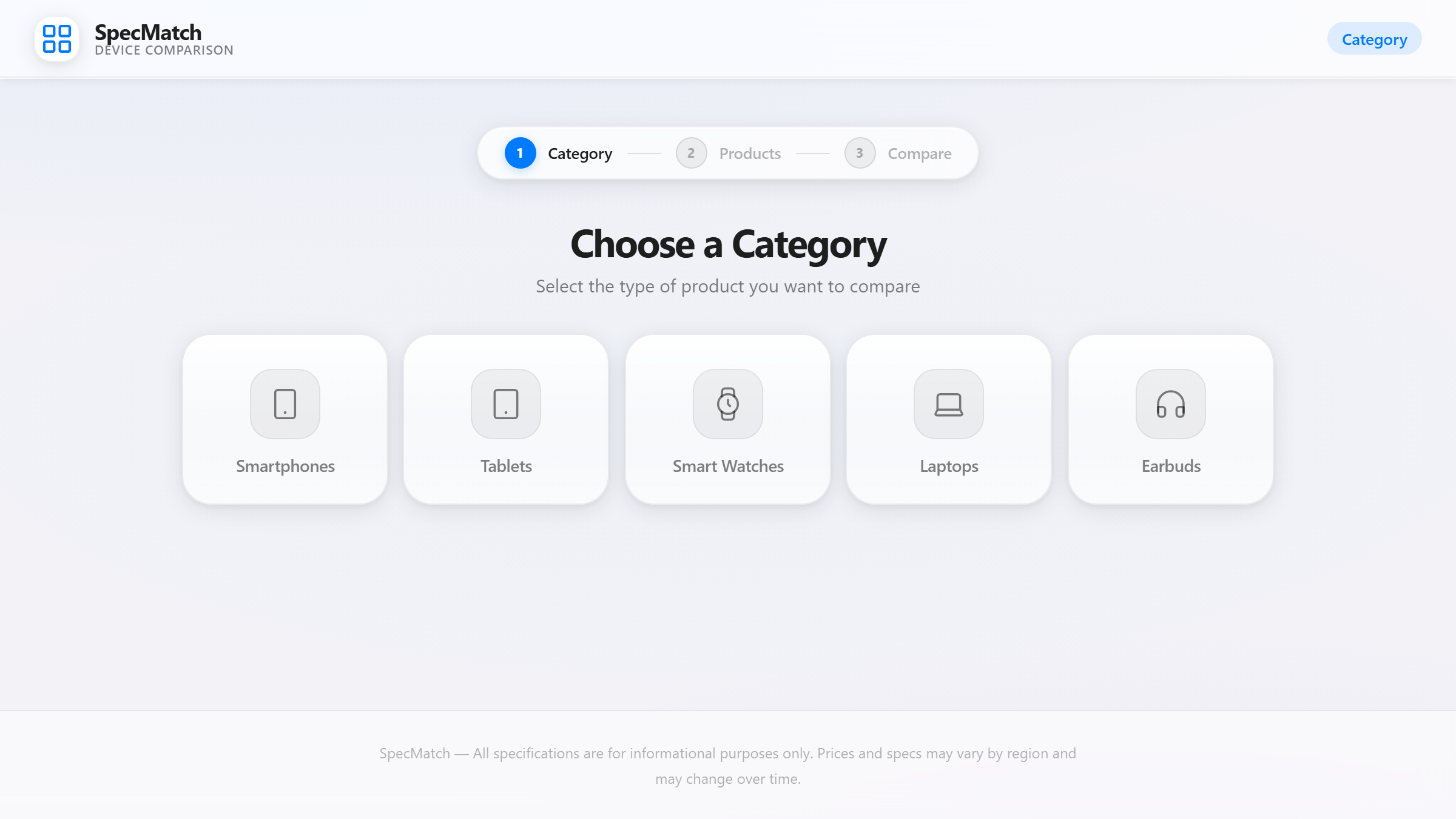 Screenshot: TechCompare